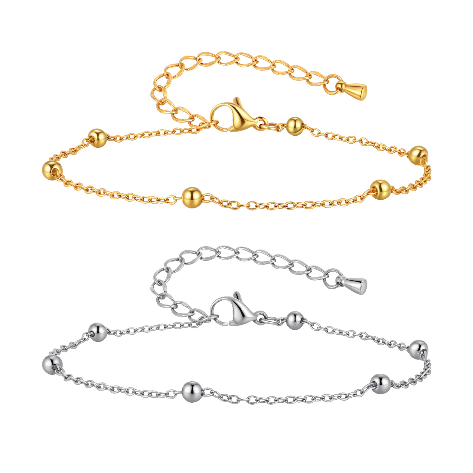 Jc Jewelry & Watches Photos - Bracelet de cheville en chaîne perlée